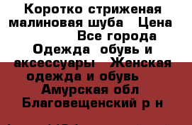 Коротко стриженая малиновая шуба › Цена ­ 10 000 - Все города Одежда, обувь и аксессуары » Женская одежда и обувь   . Амурская обл.,Благовещенский р-н